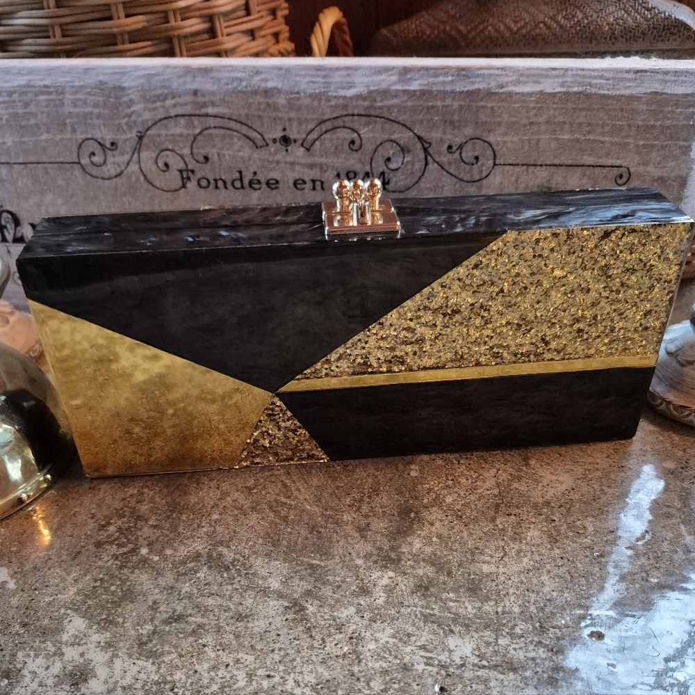 Edie Parker x Bobbi Brown Dripping Luxe Limited Edition Acrylic Mirrored Clutch